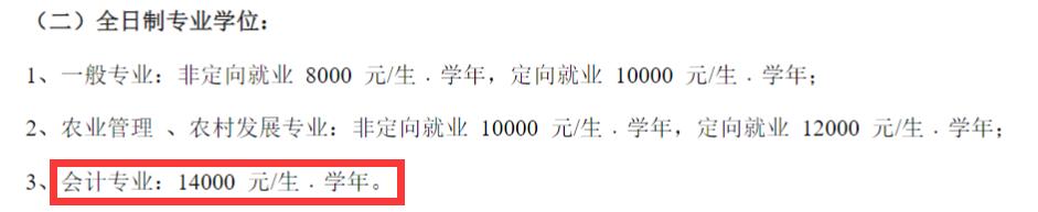 2025MPAcc學費：江西農業大學2025年MPAcc碩士研究生學費